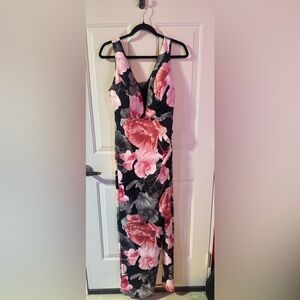 Le Chateau High Low Floral Maxi Dress